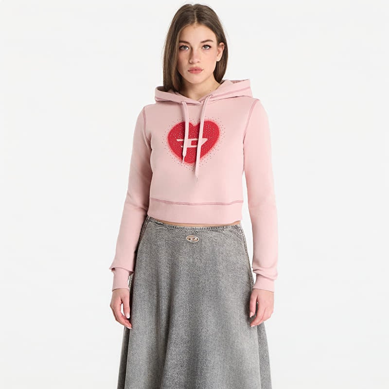 Sweatshirt Diesel F-Slimmy-Hood-S5 Sweatshirt Pale Mauve
