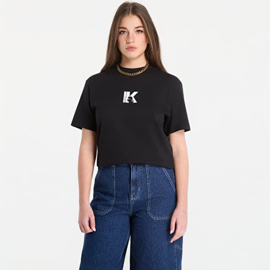 T-Shirt Karl Lagerfeld Jeans Reg Ss K-Logo Tee Black