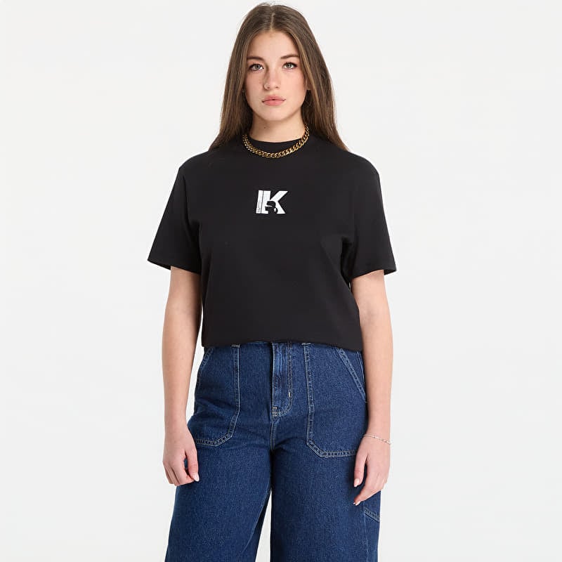 T-paita Karl Lagerfeld Jeans Reg Ss K-Logo Tee Black