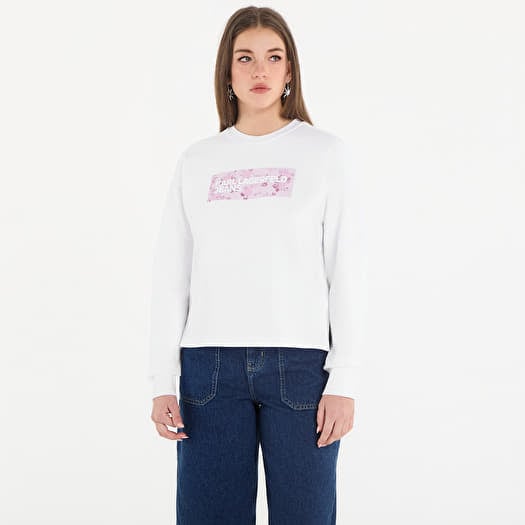 Verryttelypaita Karl Lagerfeld Jeans Reg Floral Logo Sweat White