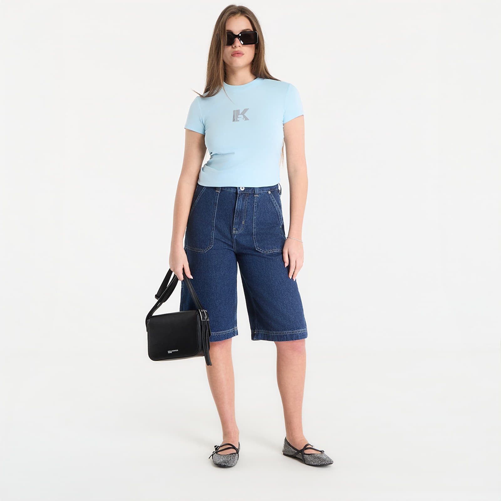 T-shirts Karl Lagerfeld Jeans Slim Ss K Logo Tee Corydalis Blue