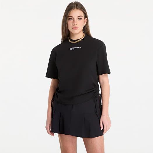 T-paita Karl Lagerfeld Jeans Reg Tie Detail Tee Black