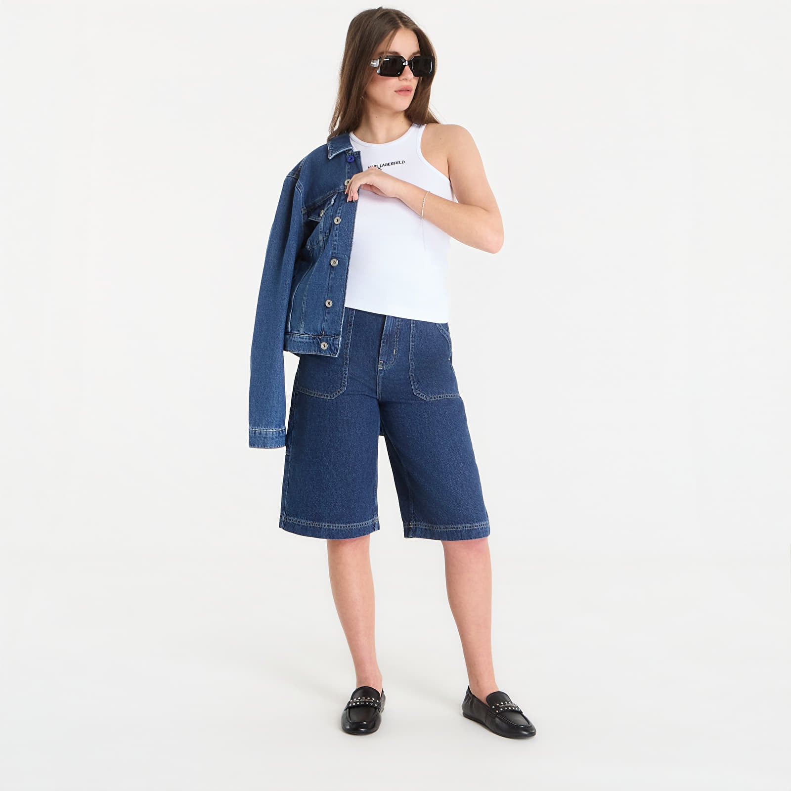 Shorts Karl Lagerfeld Jeans Denim Bermuda Stone Blue
