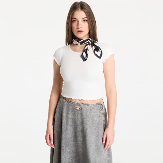 Šalikas Tommy Hilfiger Th Elevated Chic Silk Square Scarf Navy