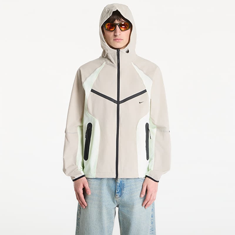 Takki Nike Tech Men's Dri-FIT Woven Full-Zip Color-Block Windrunner Jacket Cream Ii/ Volt Tint/ Black
