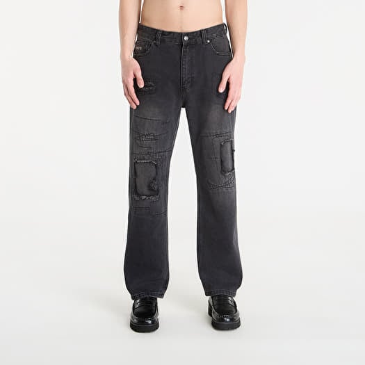 Jeans Wasted Paris M Ripped Manc Faded Black