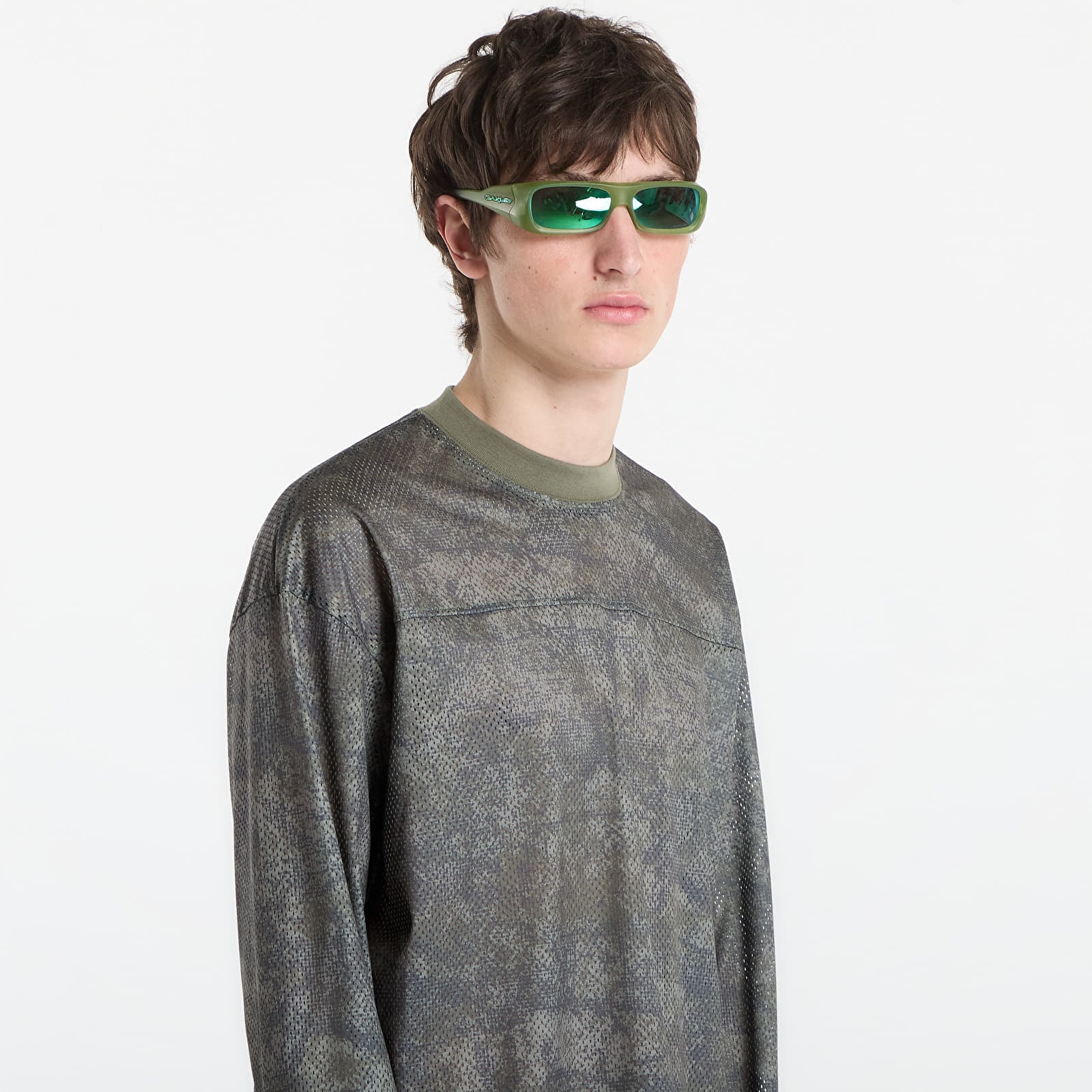 T-Shirts Männer Wasted Paris M Swarm Mesh Olive Khaki Camo