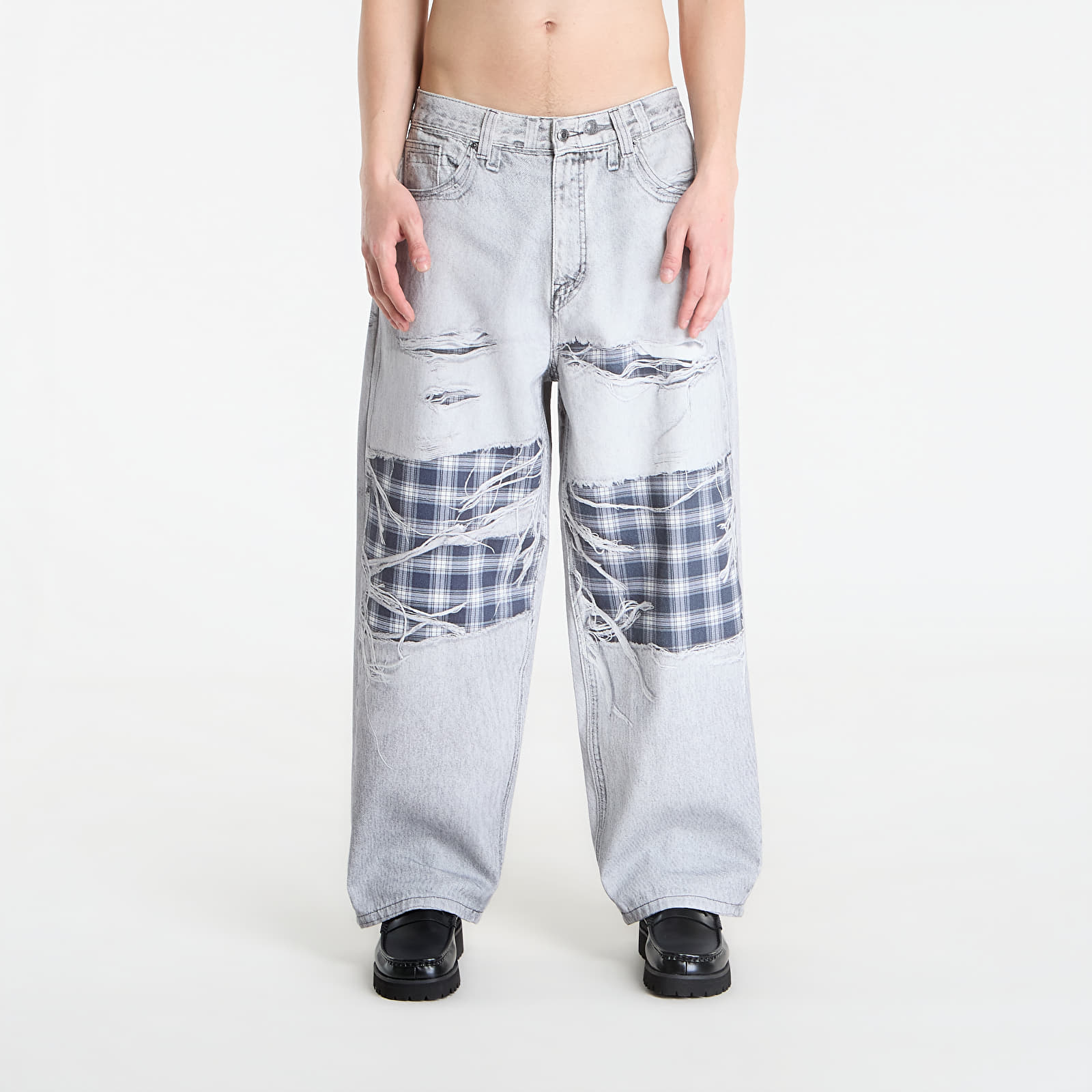 Vyriški džinsai Wasted Paris M Trompe L'Oeil Grant Faded Grey