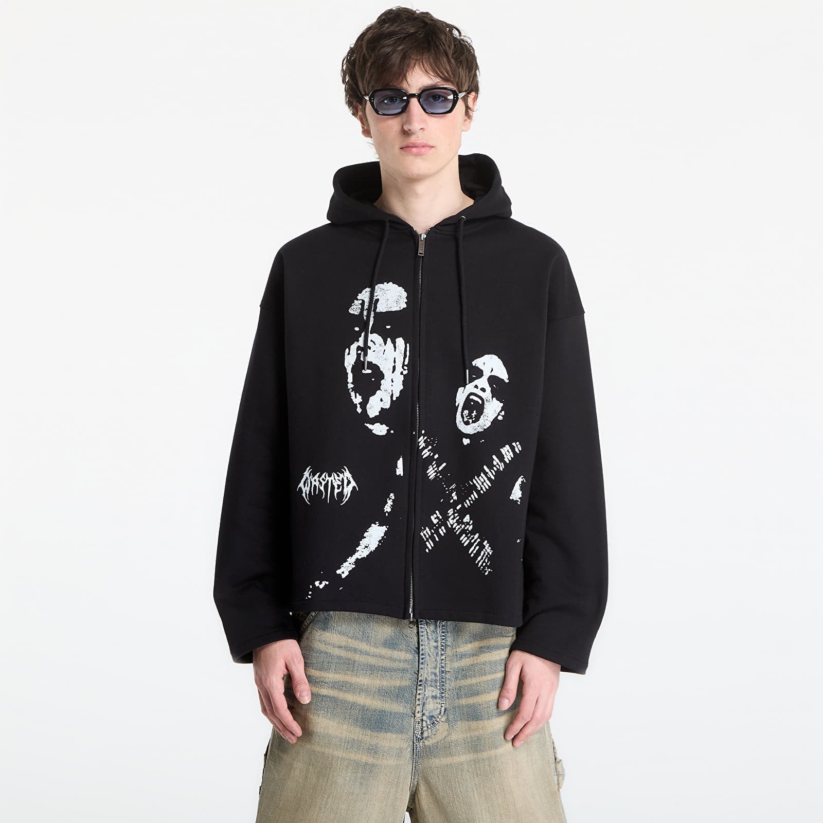 Sweatshirt Wasted Paris M Wrath Zip Hoodie Black L