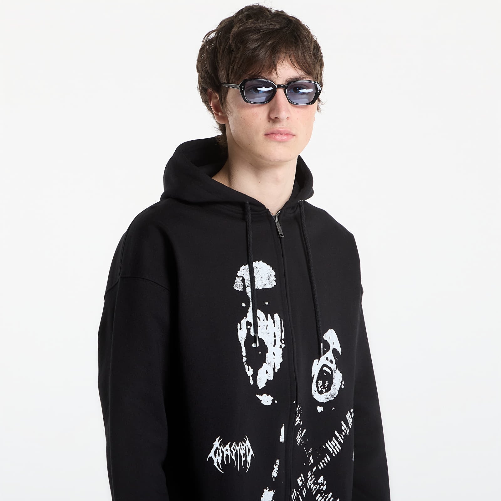 Sweats à capuche homme Wasted Paris M Wrath Zip Hoodie Black