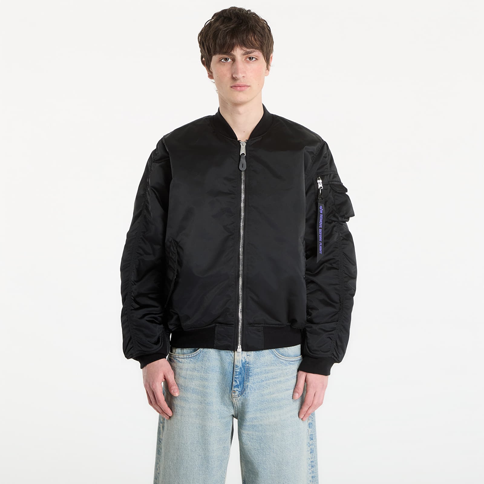 Pánské bundy Alpha Industries MA-1 UV Black