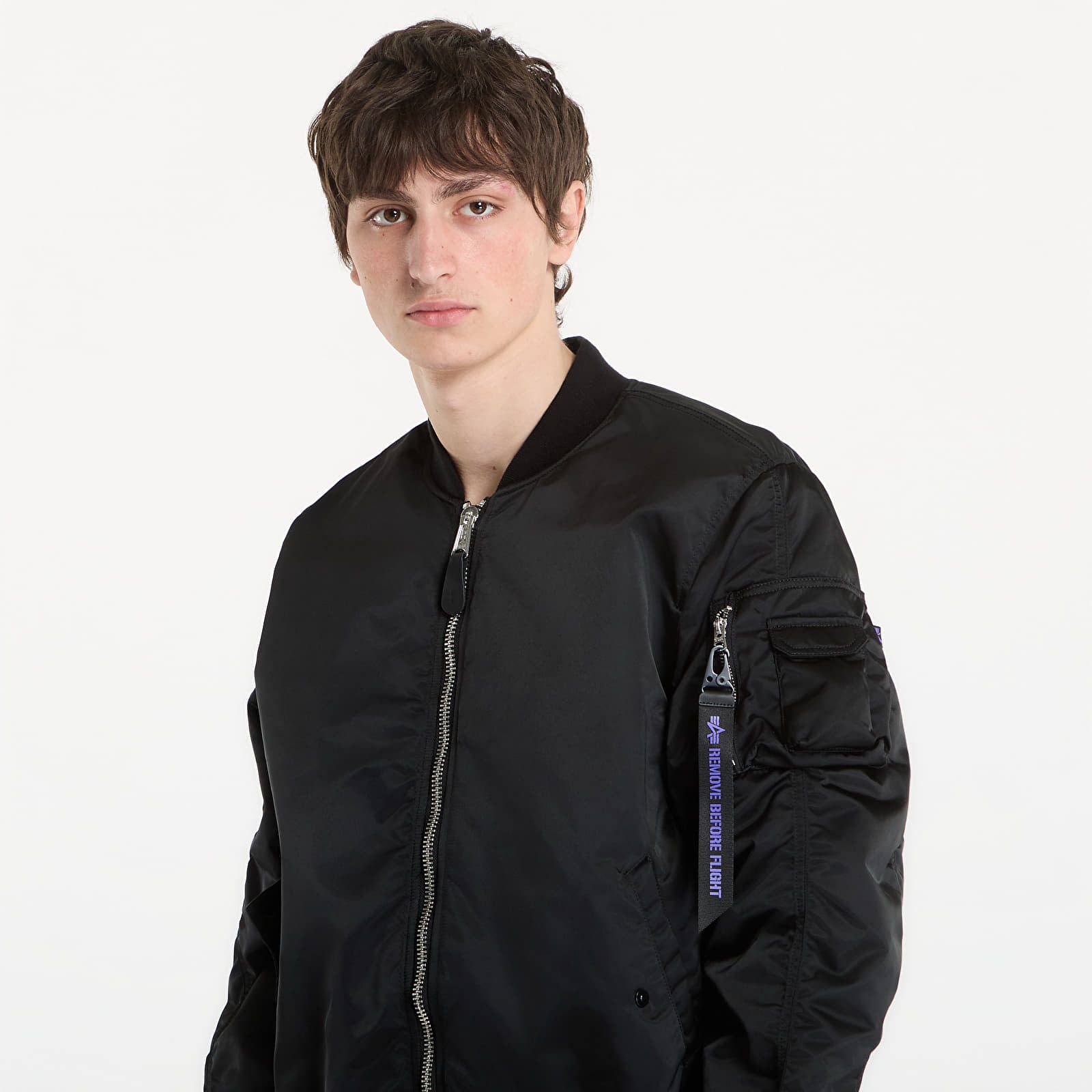 Pánské bundy Alpha Industries MA-1 UV Black