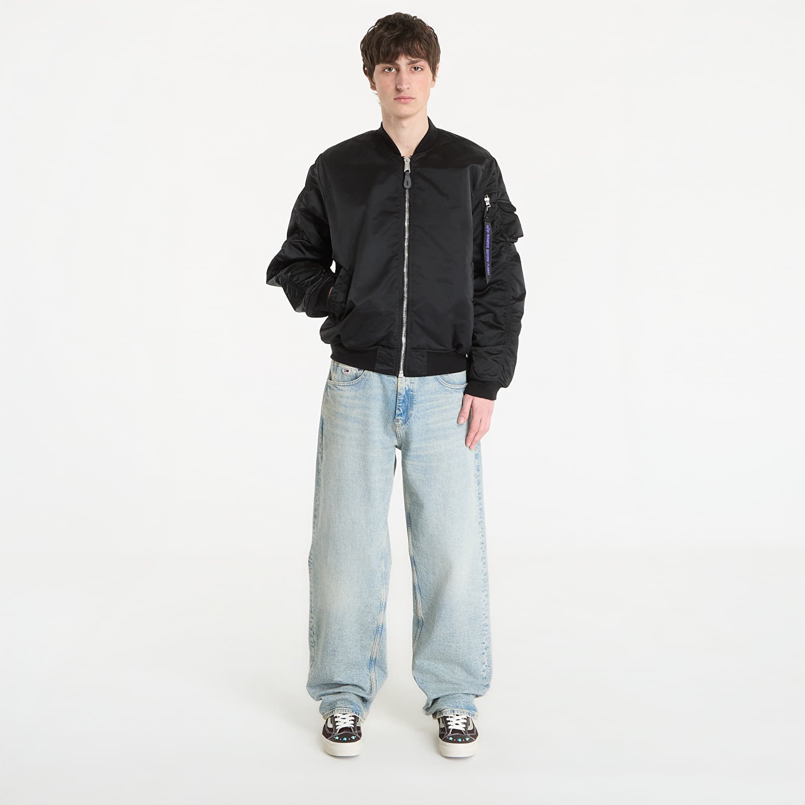 Pánské bundy Alpha Industries MA-1 UV Black