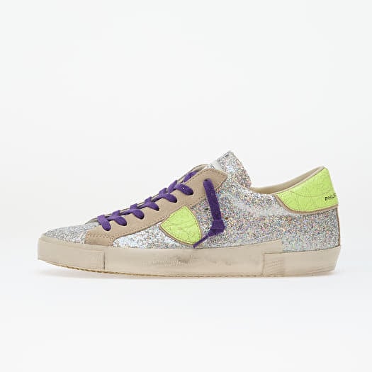 Philippe Model Prsx Low Woman Glitter/ Argent