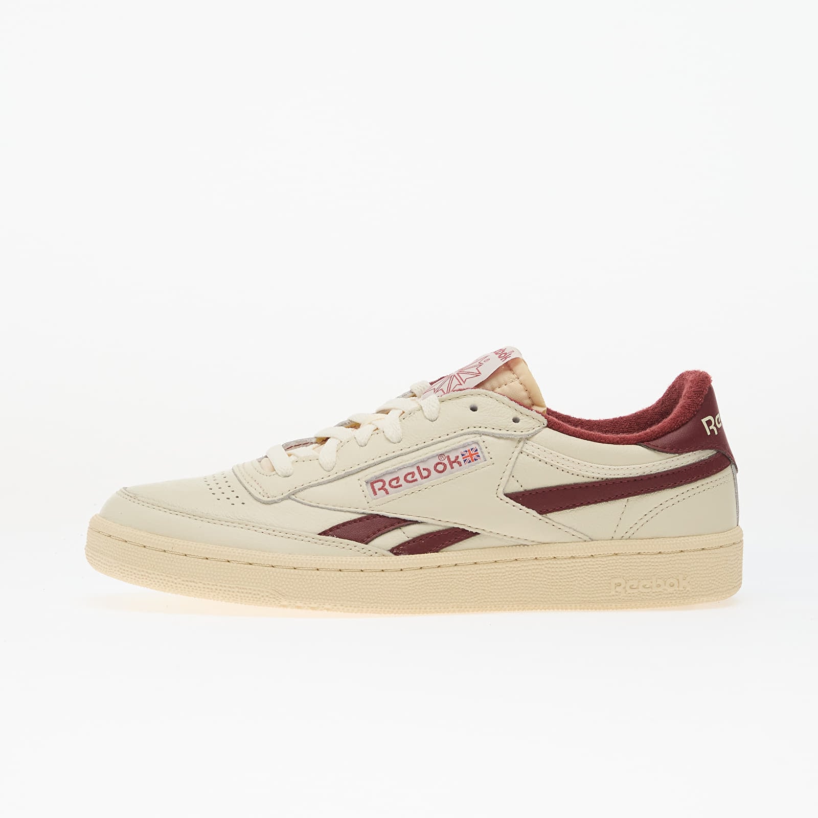 Miesten lenkkarit ja kengät Reebok Club C Revenge Vintage Vintage Chalk/ Paper White/ Classicburgundry