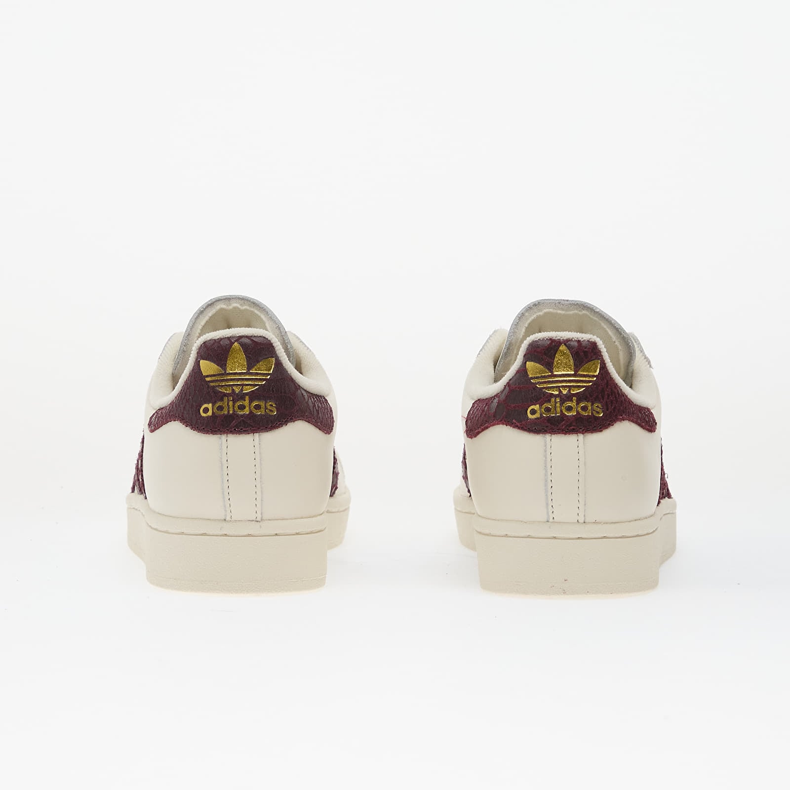 Dámske topánky a tenisky adidas Superstar II Off White/ Maroon/ Gold Met.