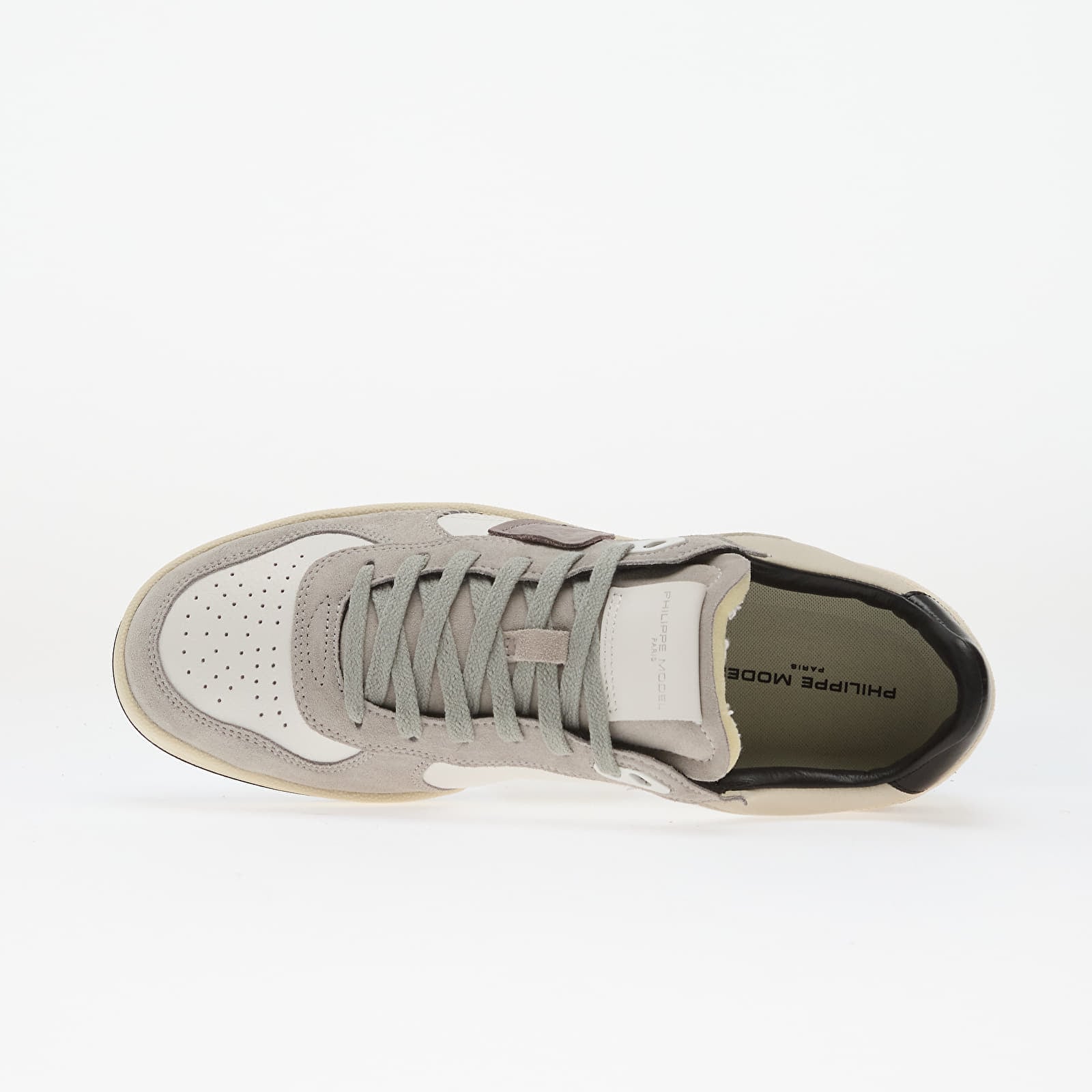 Philippe Model Sneakers Philippe Model Pgal Low Man Veau Daim/ Blanc Noir EUR 42 - 4