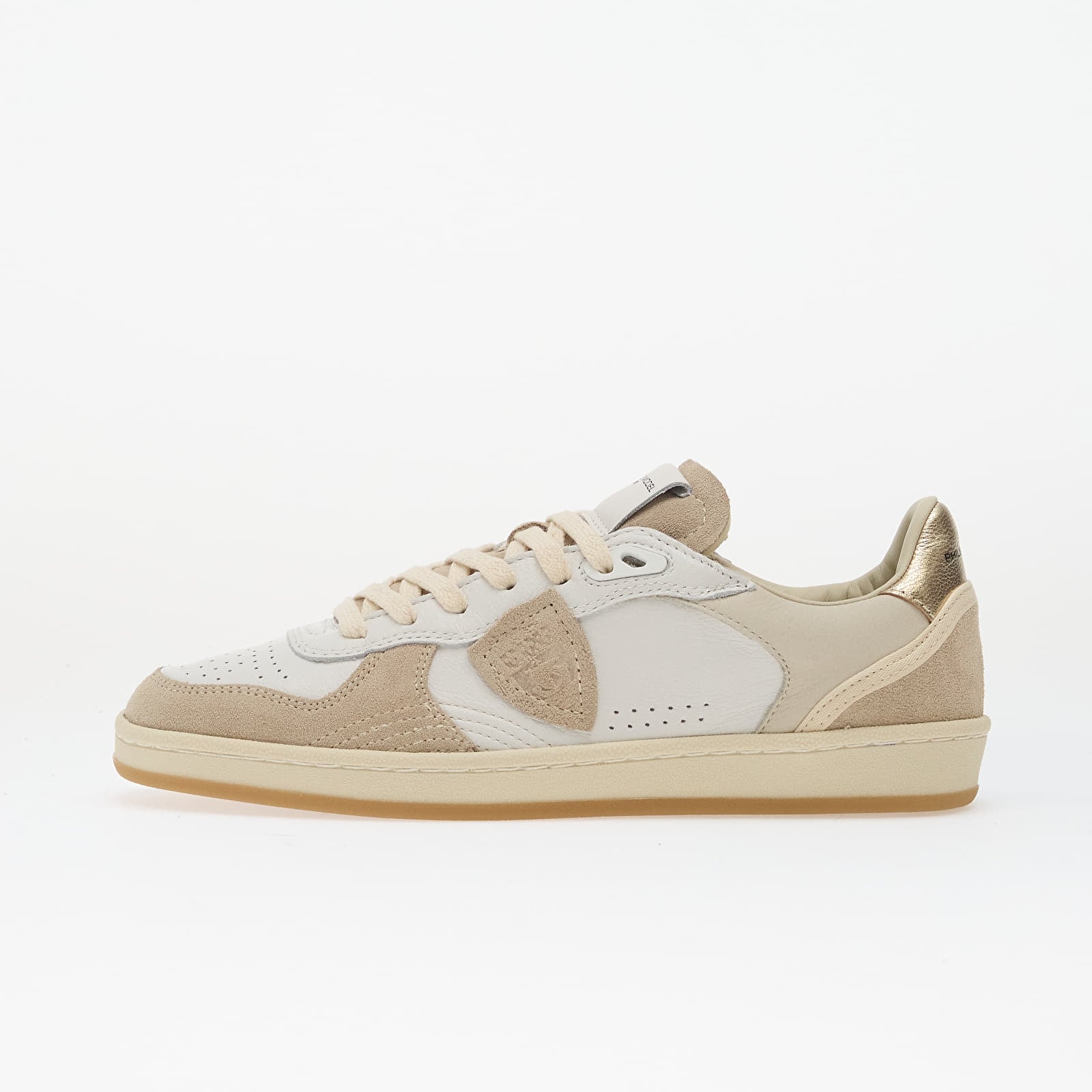 Naisten lenkkarit ja kengät Philippe Model Pgal Low Woman Veau Pop/ Blanc Beige
