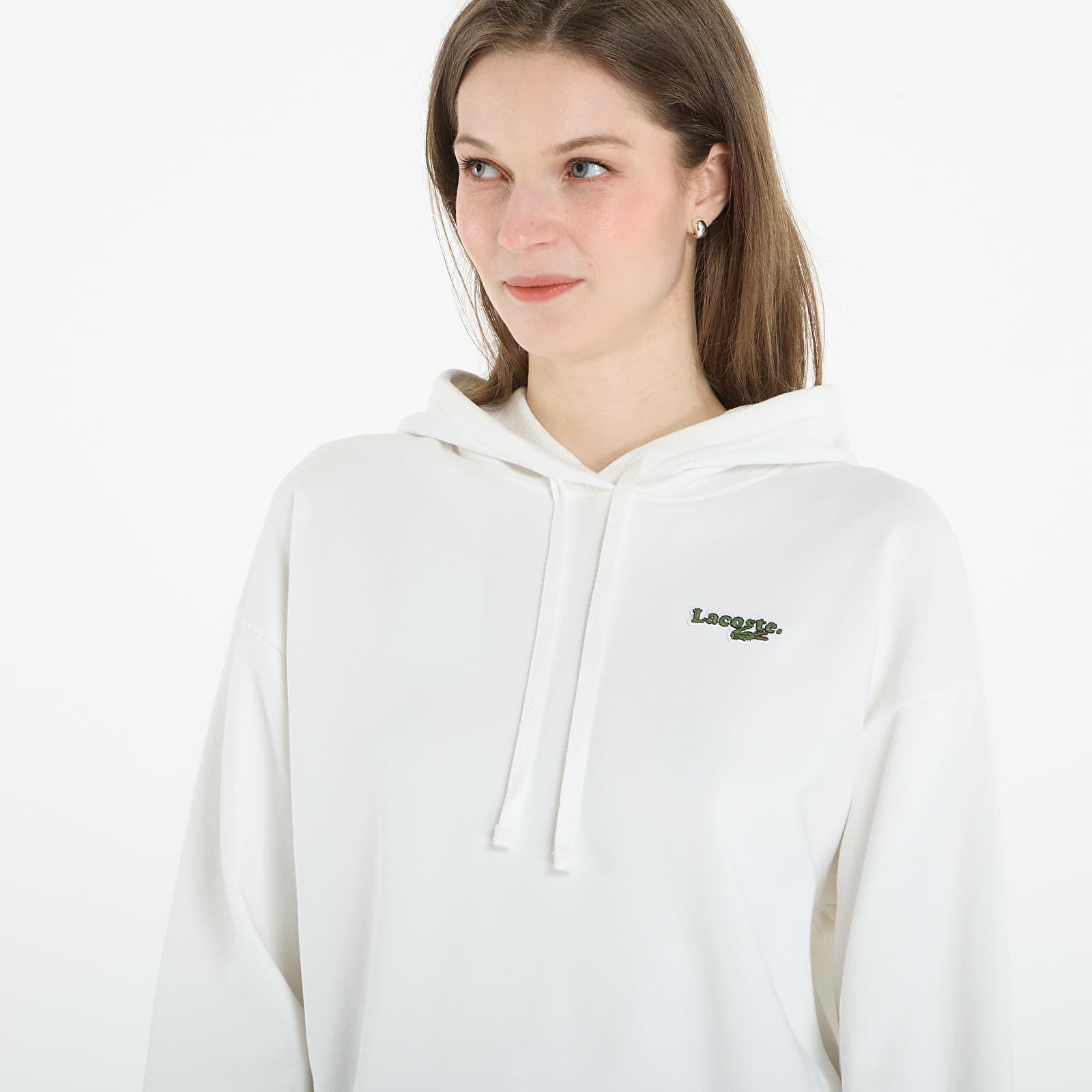Ženski hoodiji LACOSTE Sweatshirt Flour