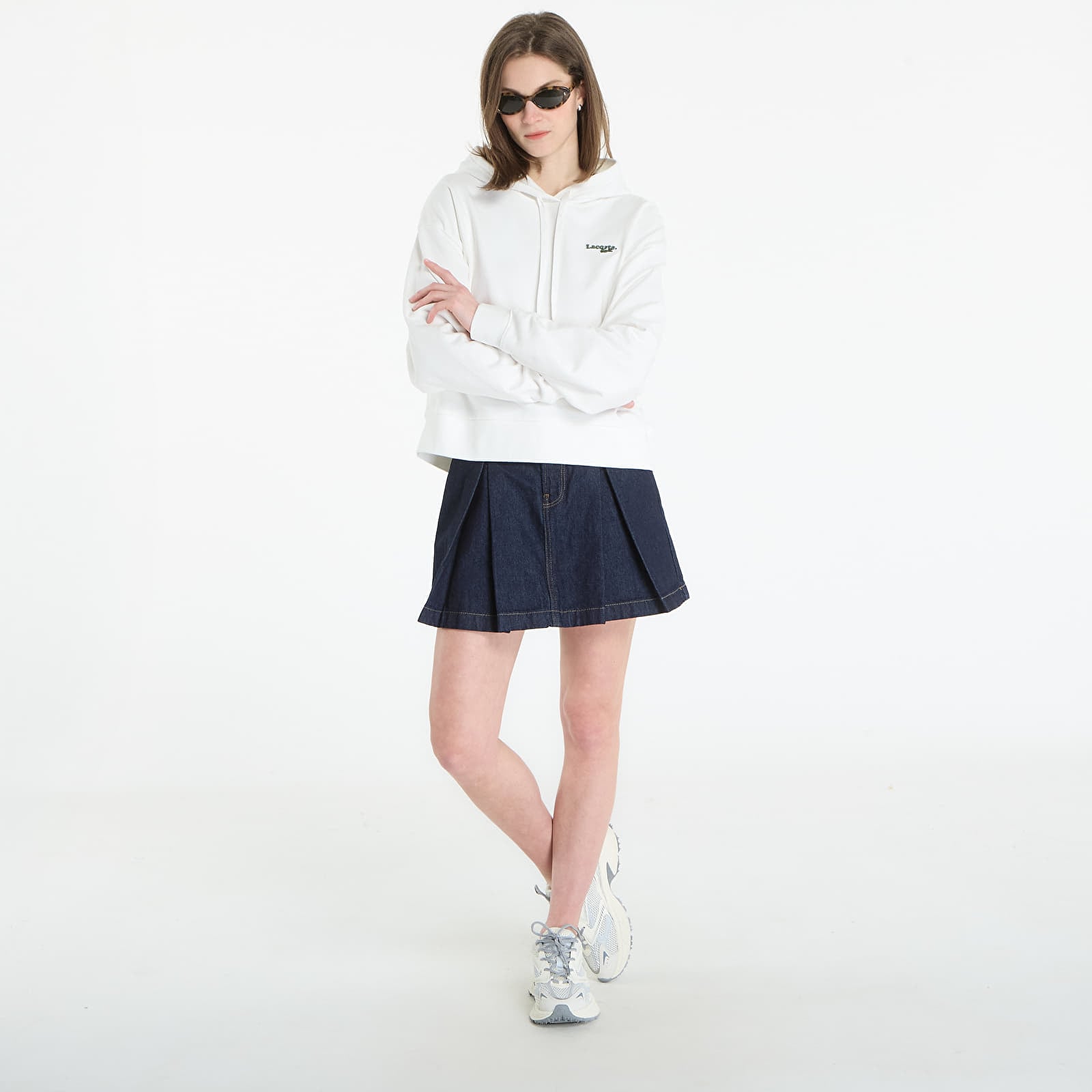 Ženski hoodiji LACOSTE Sweatshirt Flour