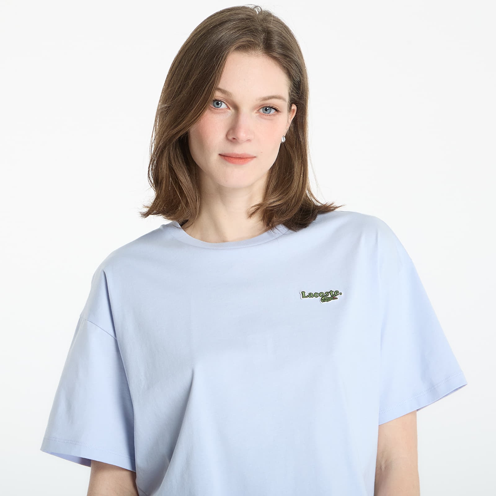 T-shirty damskie LACOSTE Tee-Shirt Light Blue