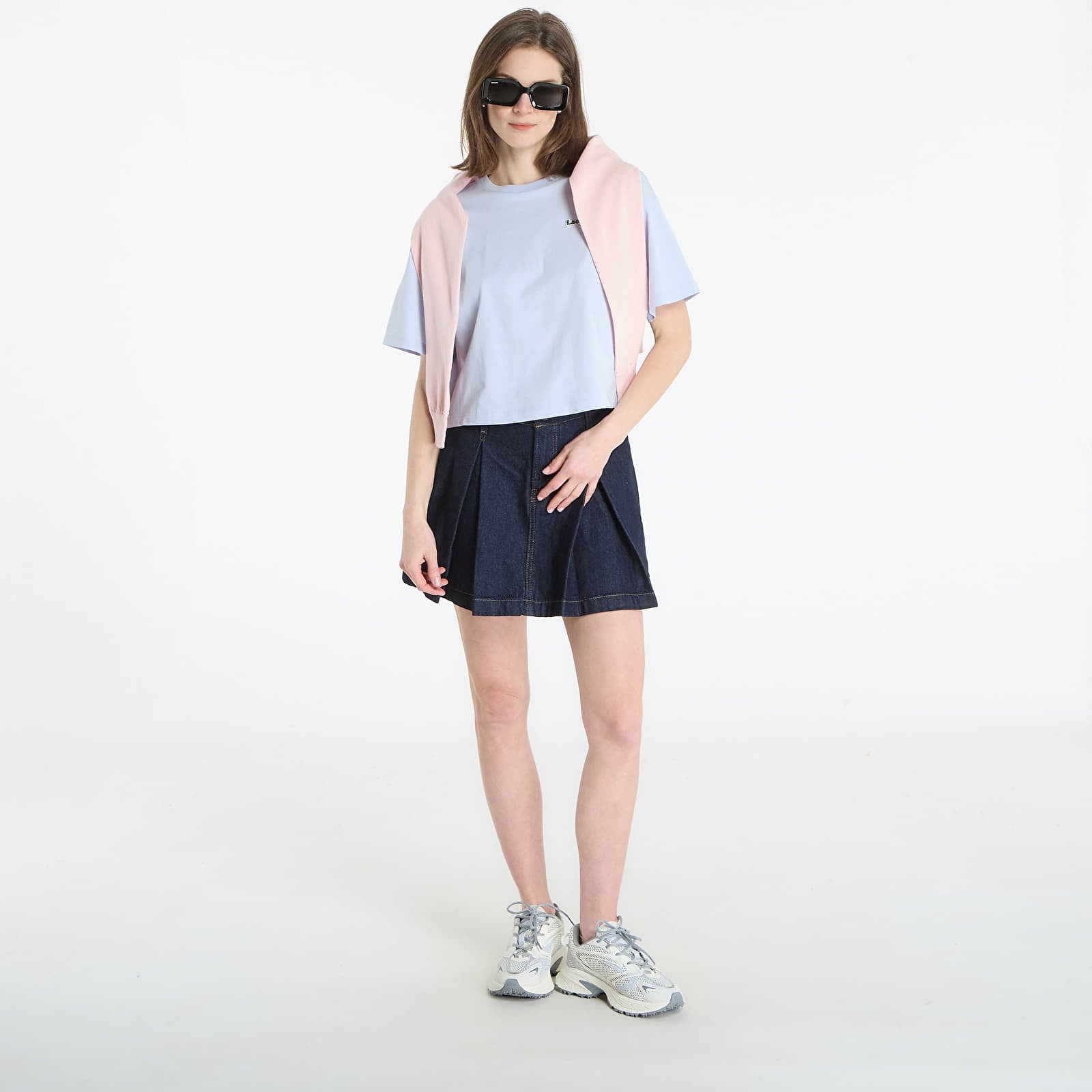 T-shirty damskie LACOSTE Tee-Shirt Light Blue