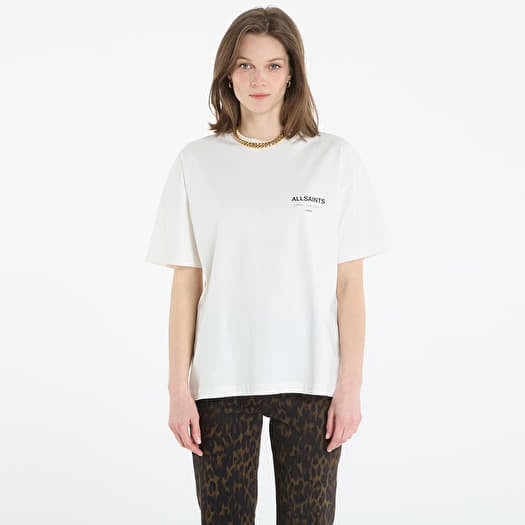 AllSaints Underground Etta Tee Ashen White