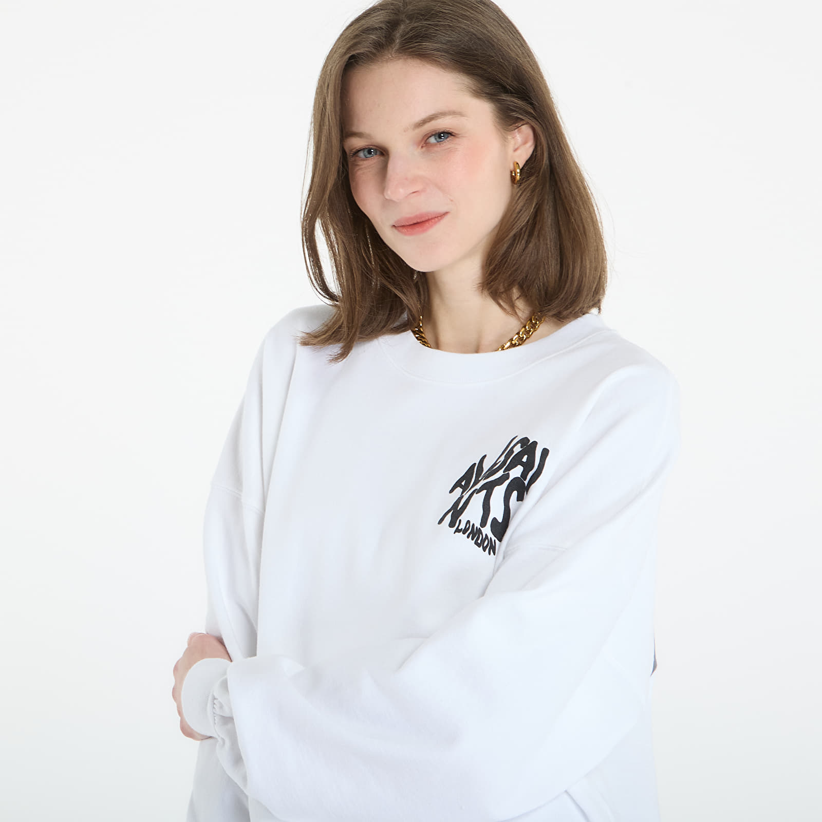 Hoodies and sweatshirts  AllSaints Orlando Lila Sweat Ashen White