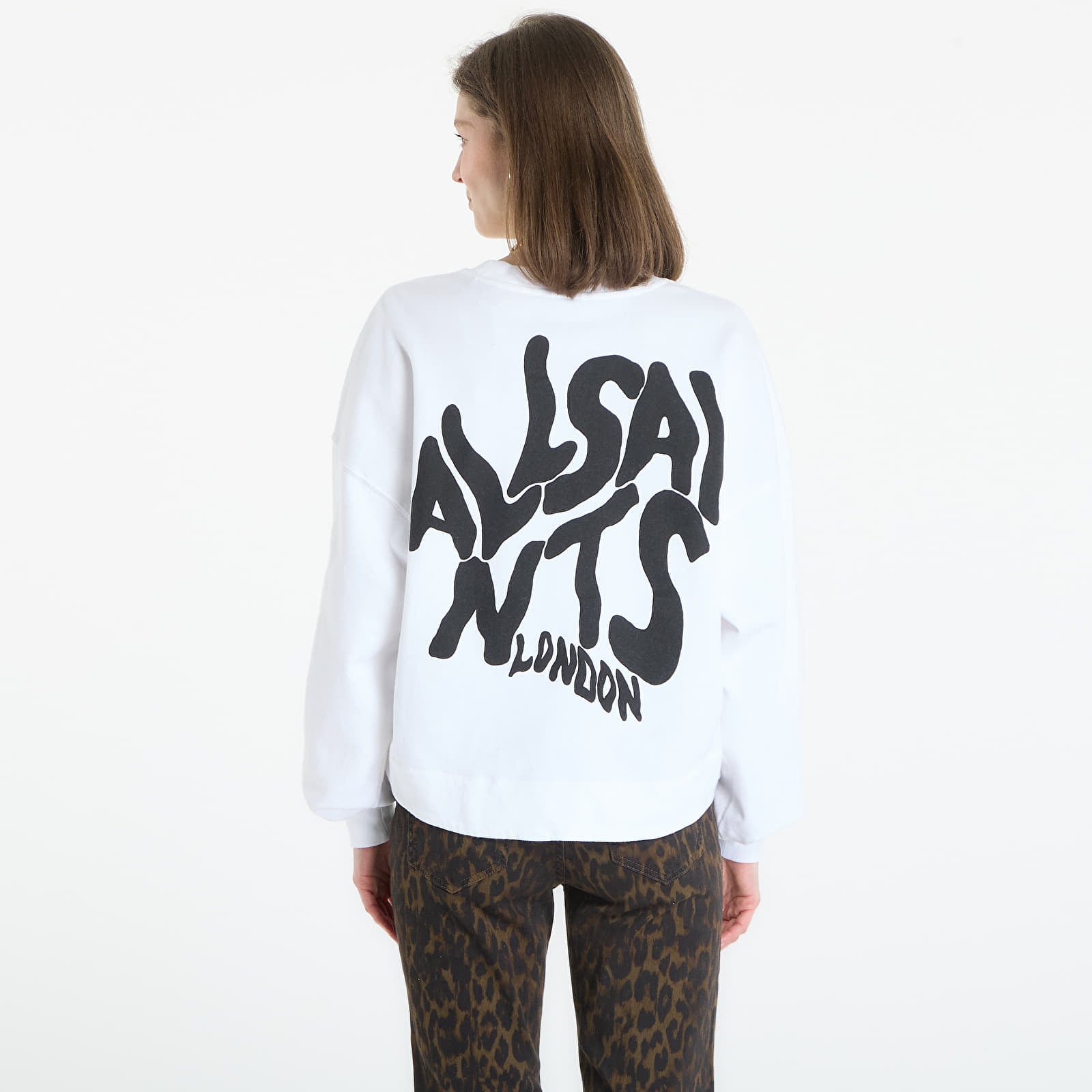 Hoodies and sweatshirts  AllSaints Orlando Lila Sweat Ashen White