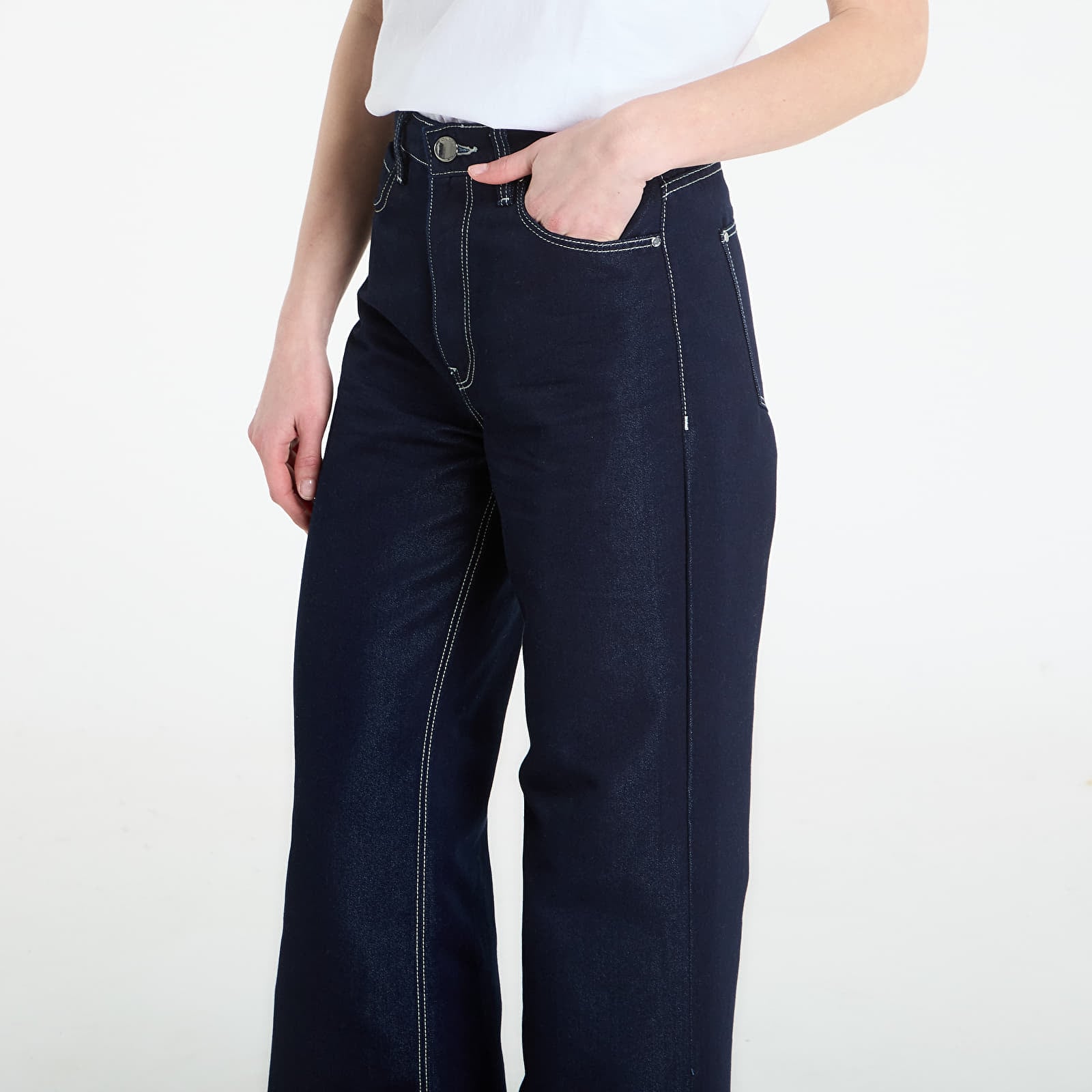 Naiste püksid Guess Jeans Roll Up Pant Midnight Kiss