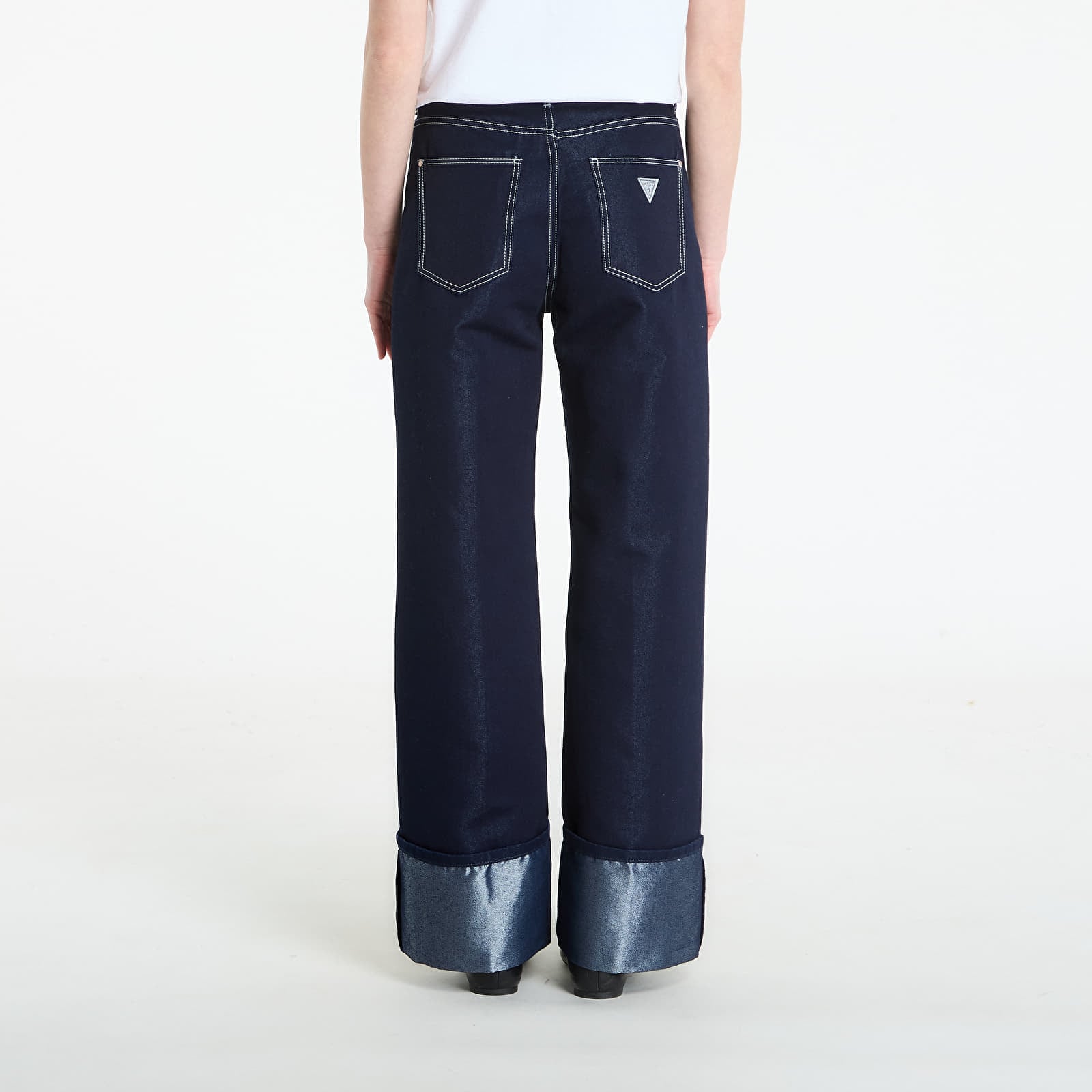 Naiste püksid Guess Jeans Roll Up Pant Midnight Kiss