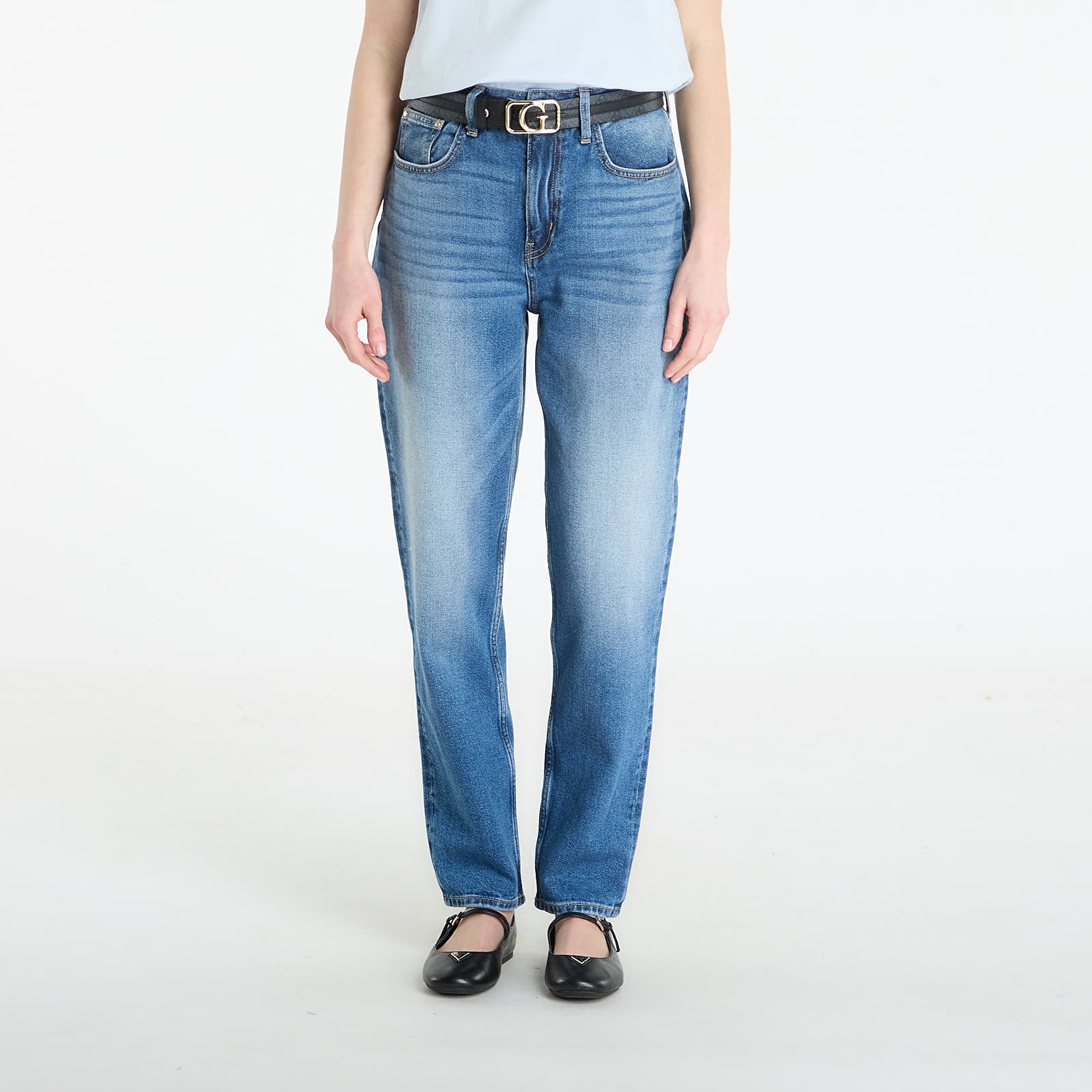 Pants Guess Jeans New Mom Jeans Blush Breeze Wash 27