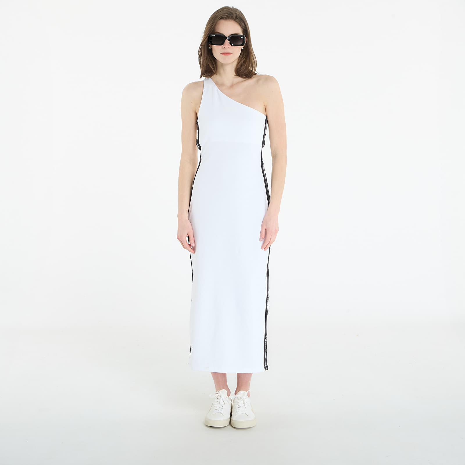 Kleidid EA7 Emporio Armani Logo Series Dress White
