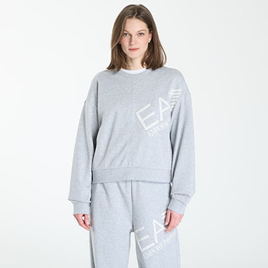EA7 Emporio Armani Logo Series Sweatshirt Light Grey Melange