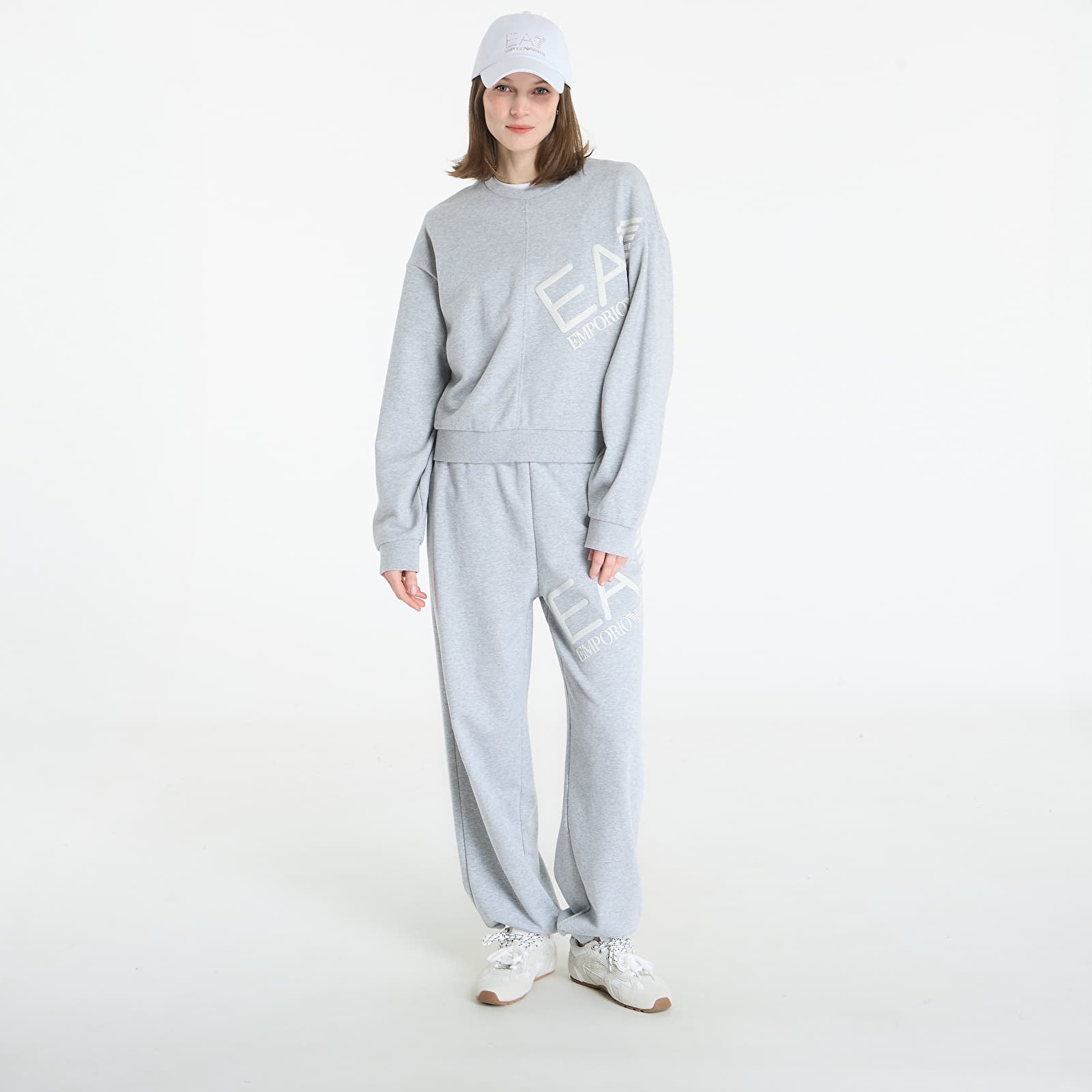 Hoodies and sweatshirts  EA7 Emporio Armani Logo Series Sweatshirt Light Grey Melange