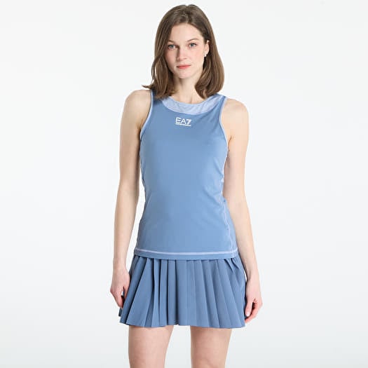 Top EA7 Emporio Armani Tennis Pro Tank Blue Horizon/ Zen Blue