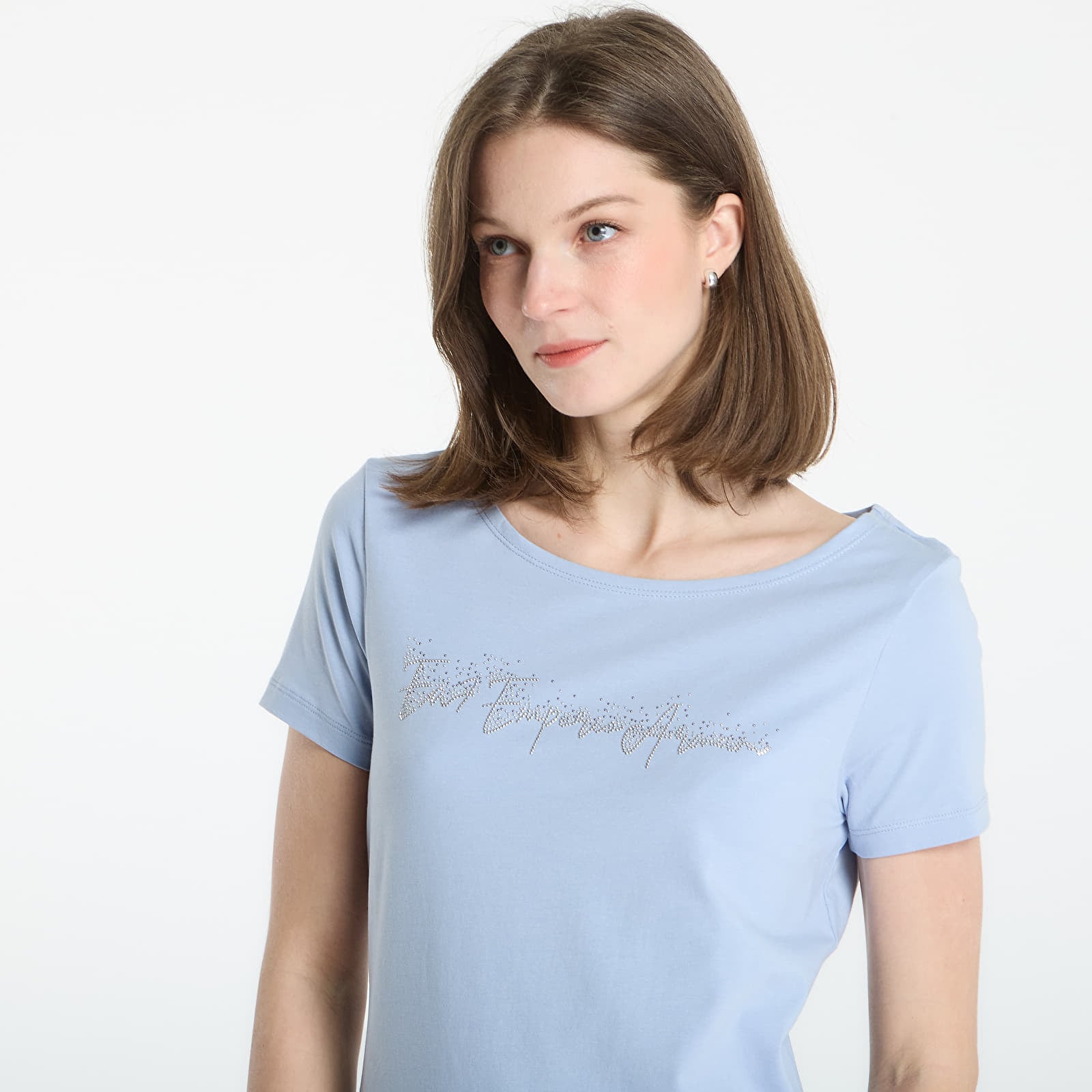 Tricouri  EA7 Emporio Armani Train Logo T-Shirt Zen Blue