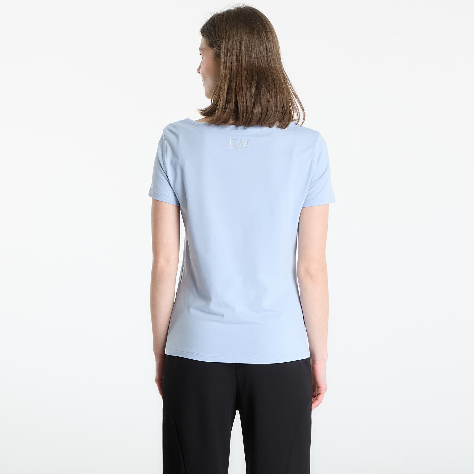Tricouri  EA7 Emporio Armani Train Logo T-Shirt Zen Blue