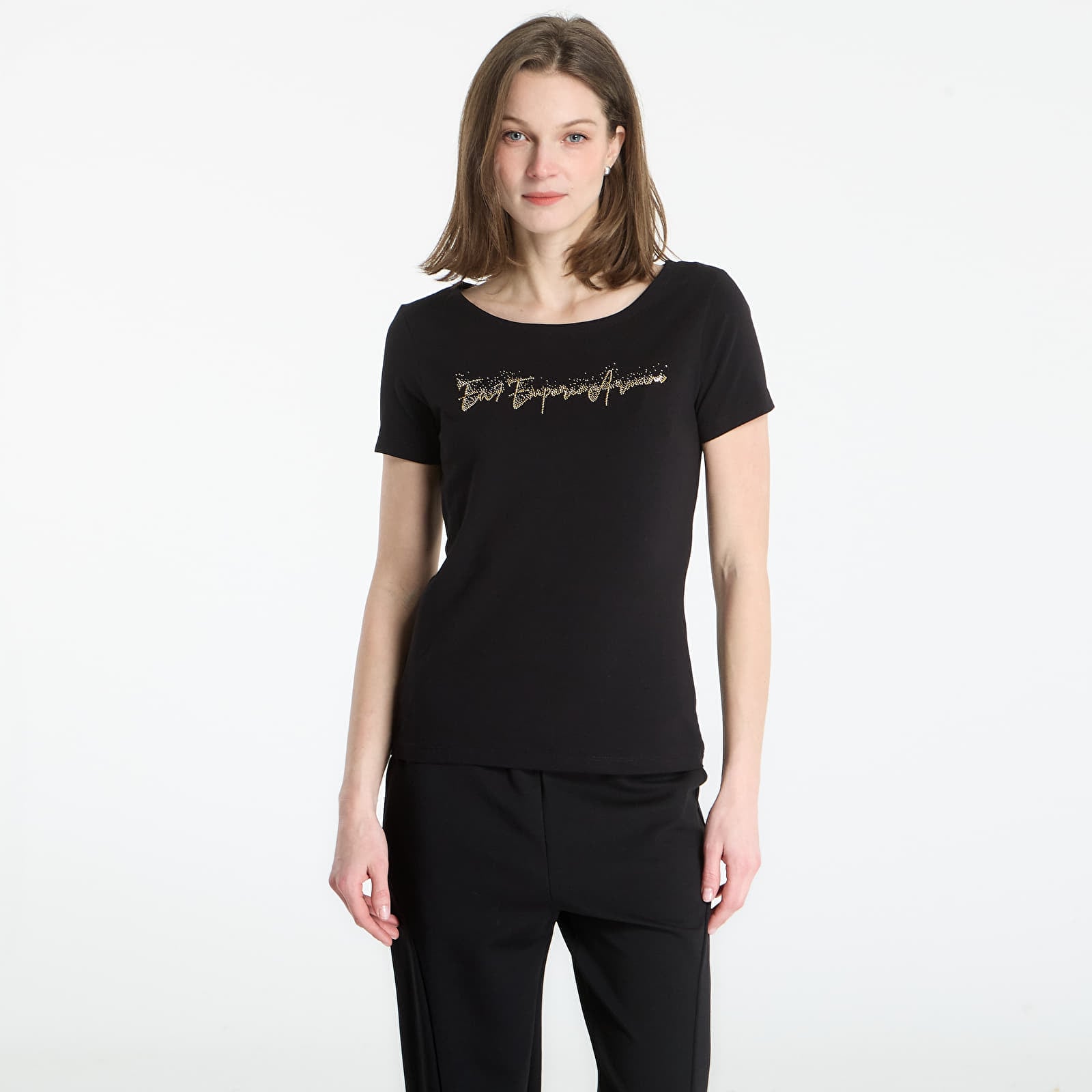 Tricouri  EA7 Emporio Armani Train Logo T-Shirt Black
