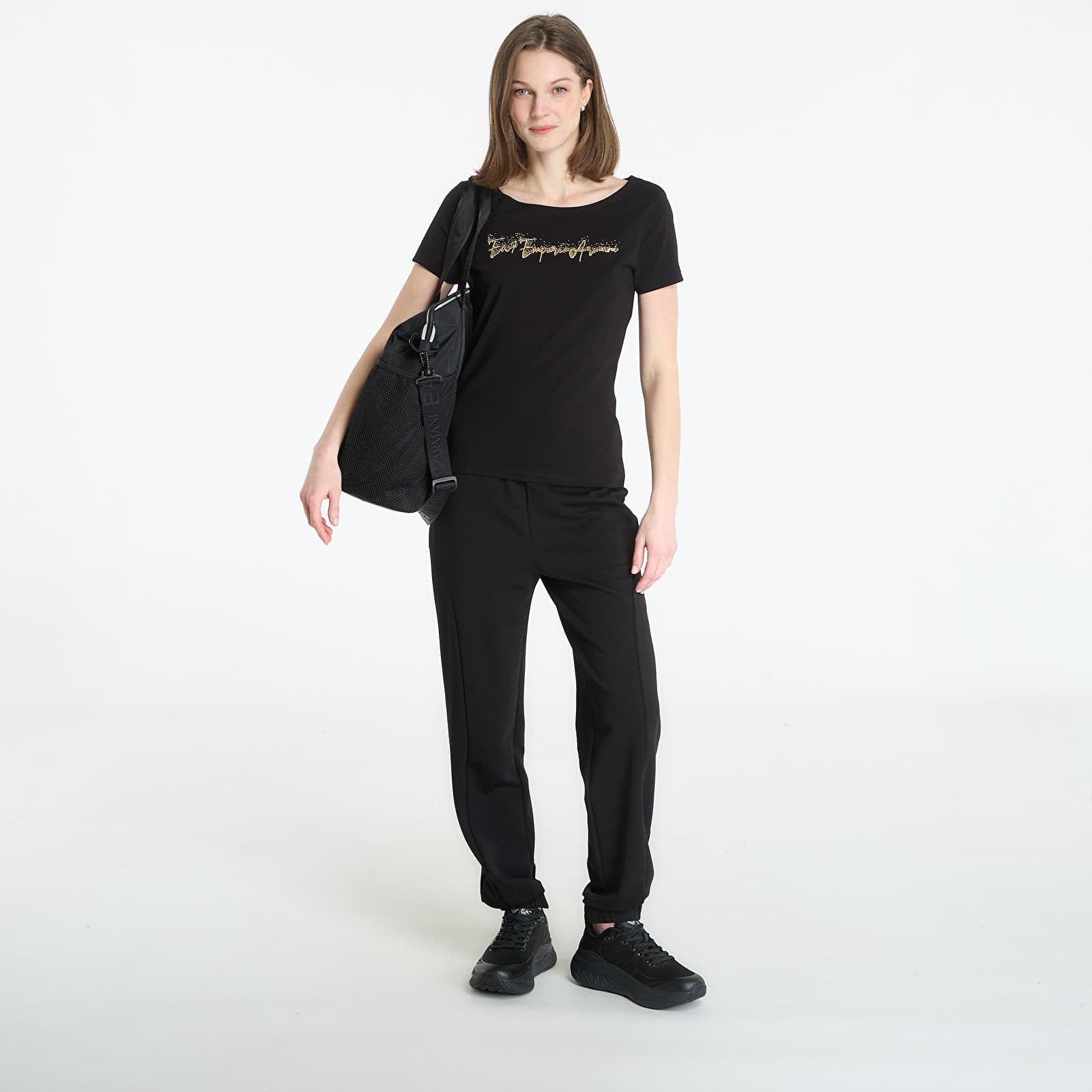 Tricouri  EA7 Emporio Armani Train Logo T-Shirt Black