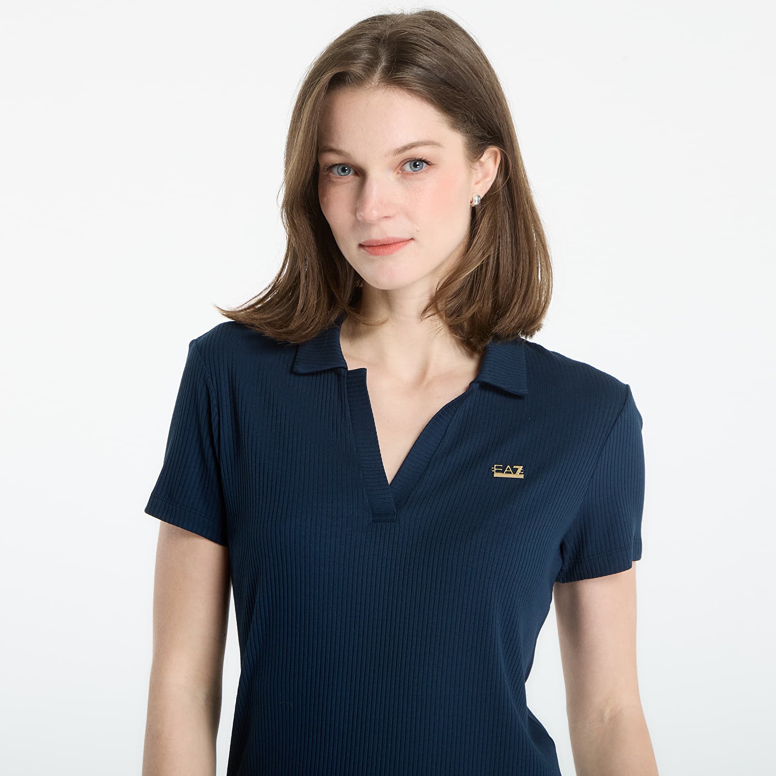 Tricouri femei EA7 Emporio Armani Train Costa Polo Shirt Armani Blue