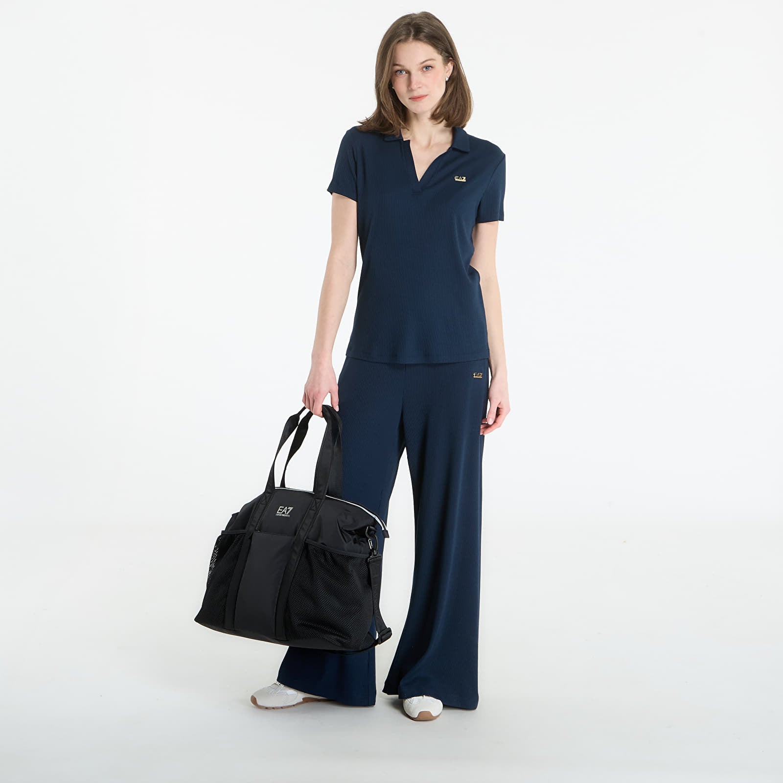 Tricouri femei EA7 Emporio Armani Train Costa Polo Shirt Armani Blue