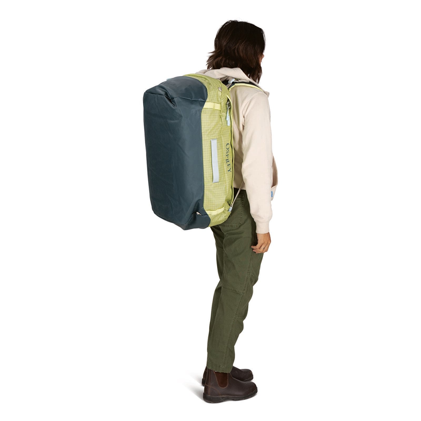 Skuldervesker for menn Osprey Transport Glow Dew/ Torrent Blue