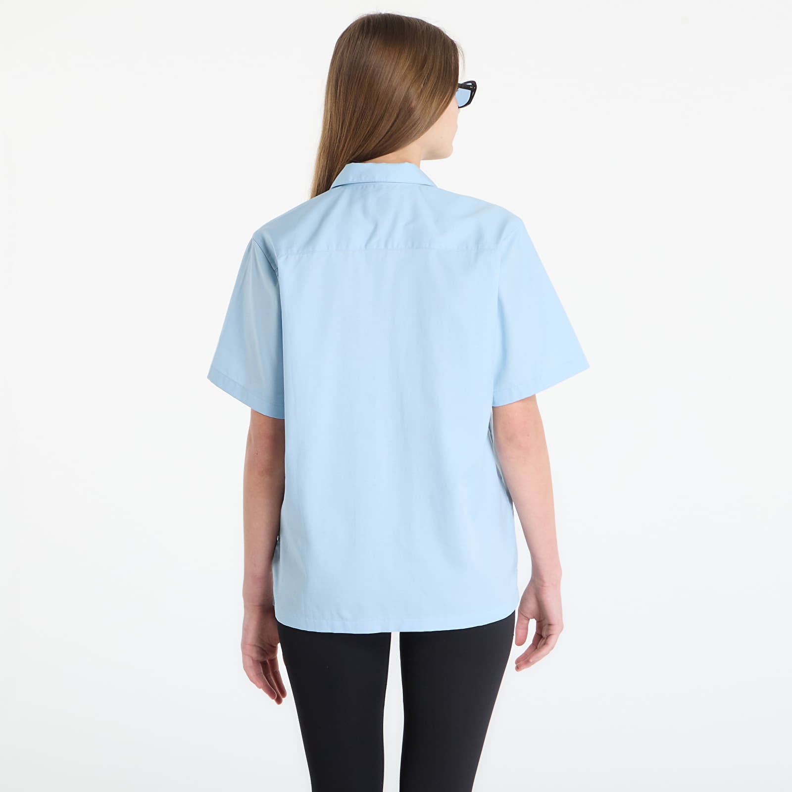 Men's shirts Carhartt WIP S/S Delray Shirt UNISEX Icaria/ White