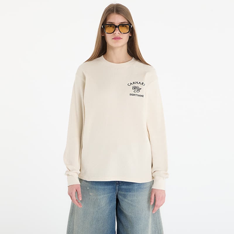 T-Shirt Carhartt WIP L/S Eightynine Waffle T-Shirt UNISEX Natural/ Black