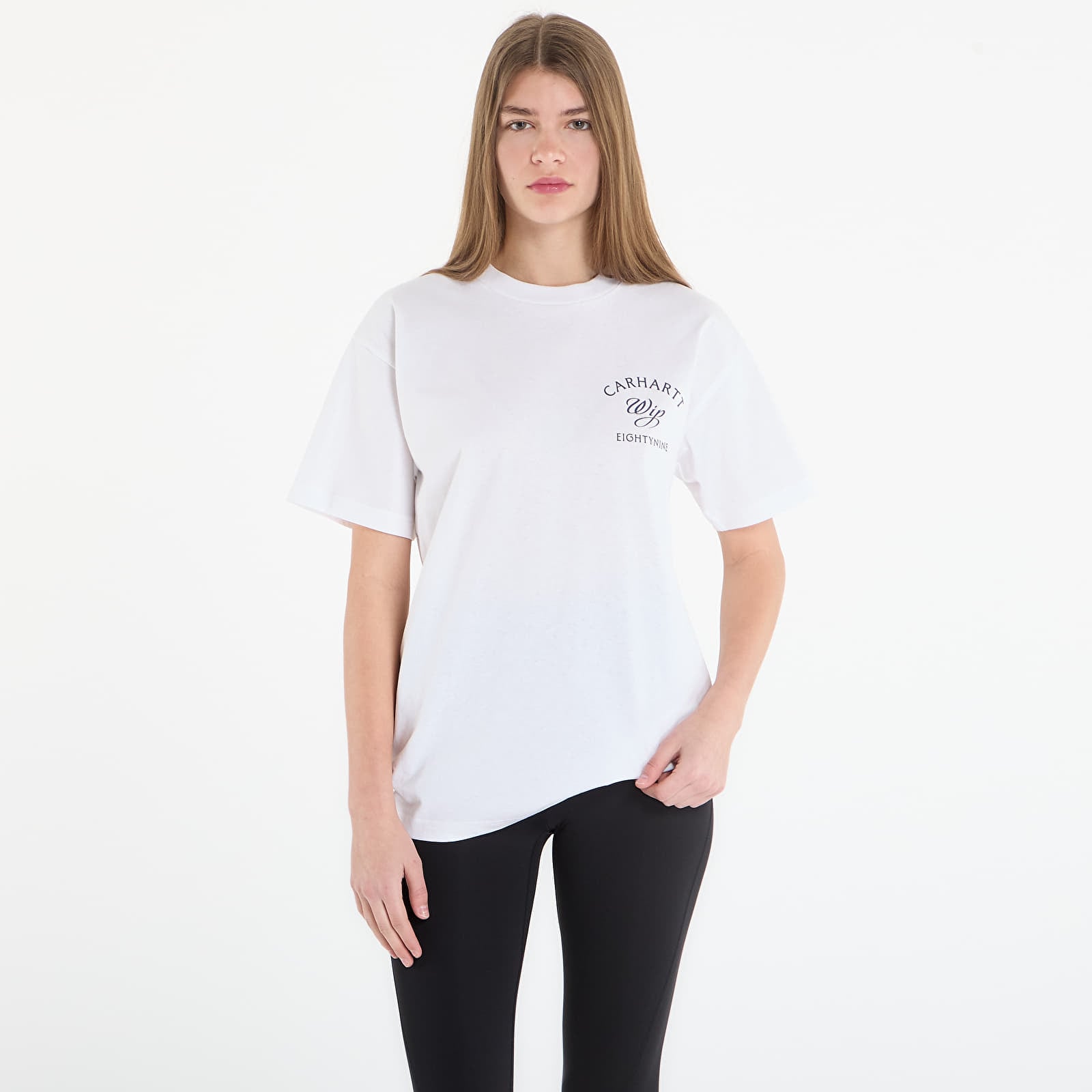 Pánske tričká Carhartt WIP S/S Eightynine T-Shirt UNISEX White