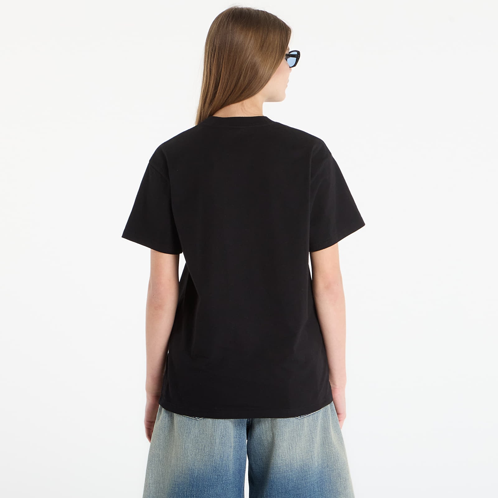 Pánske tričká Carhartt WIP S/S Longhand Pocket T-Shirt UNISEX Black/ White
