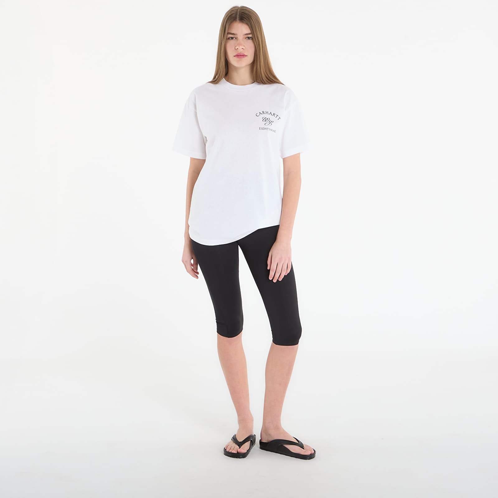 Pánske tričká Carhartt WIP S/S Eightynine T-Shirt UNISEX White