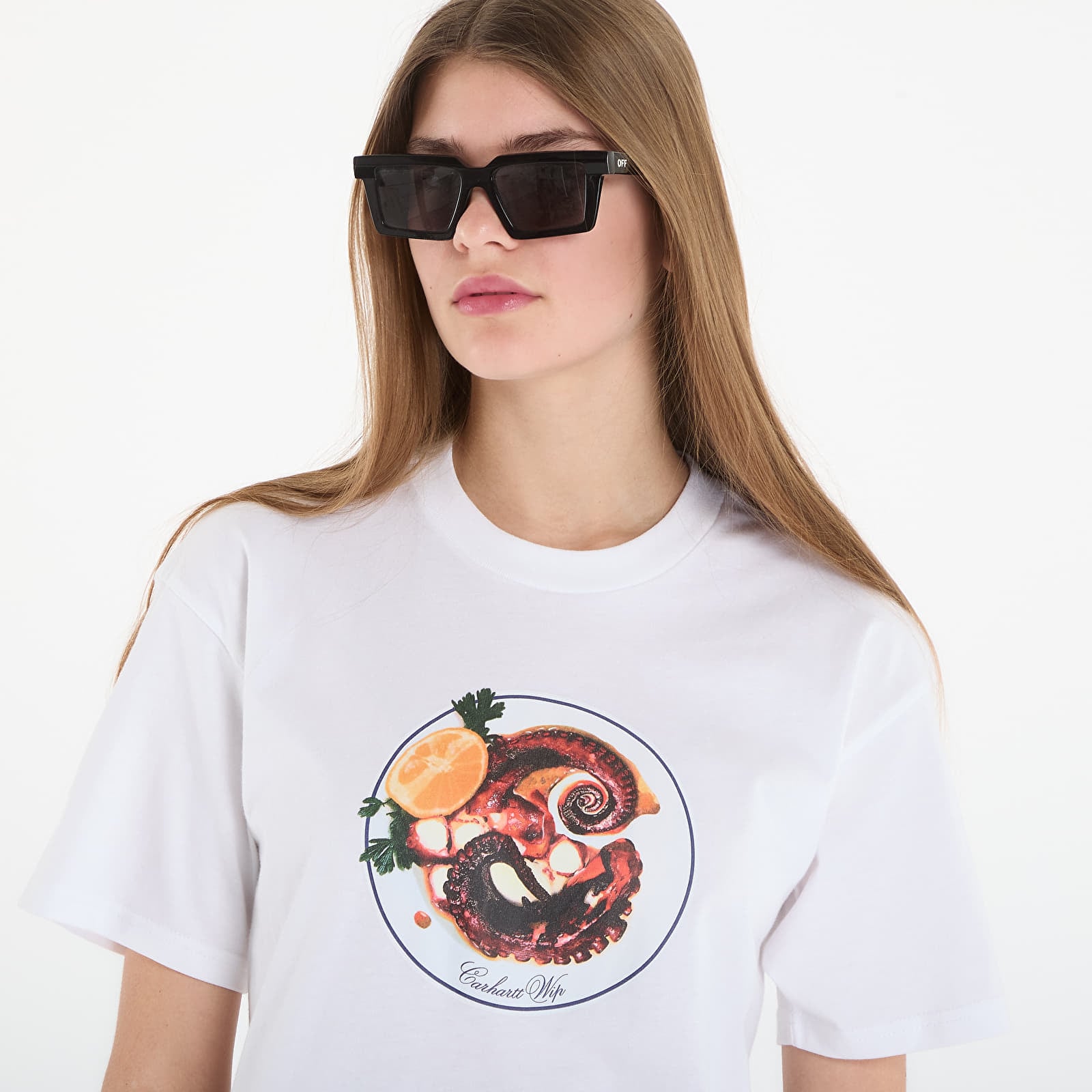 Tricouri bărbați Carhartt WIP S/S Octopus T-Shirt UNISEX White