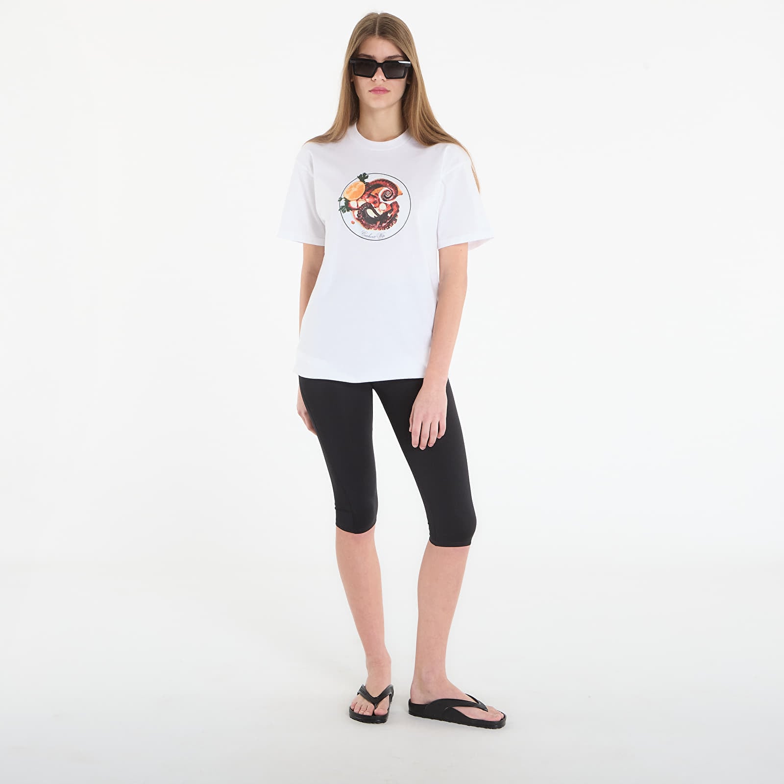 Tricouri bărbați Carhartt WIP S/S Octopus T-Shirt UNISEX White